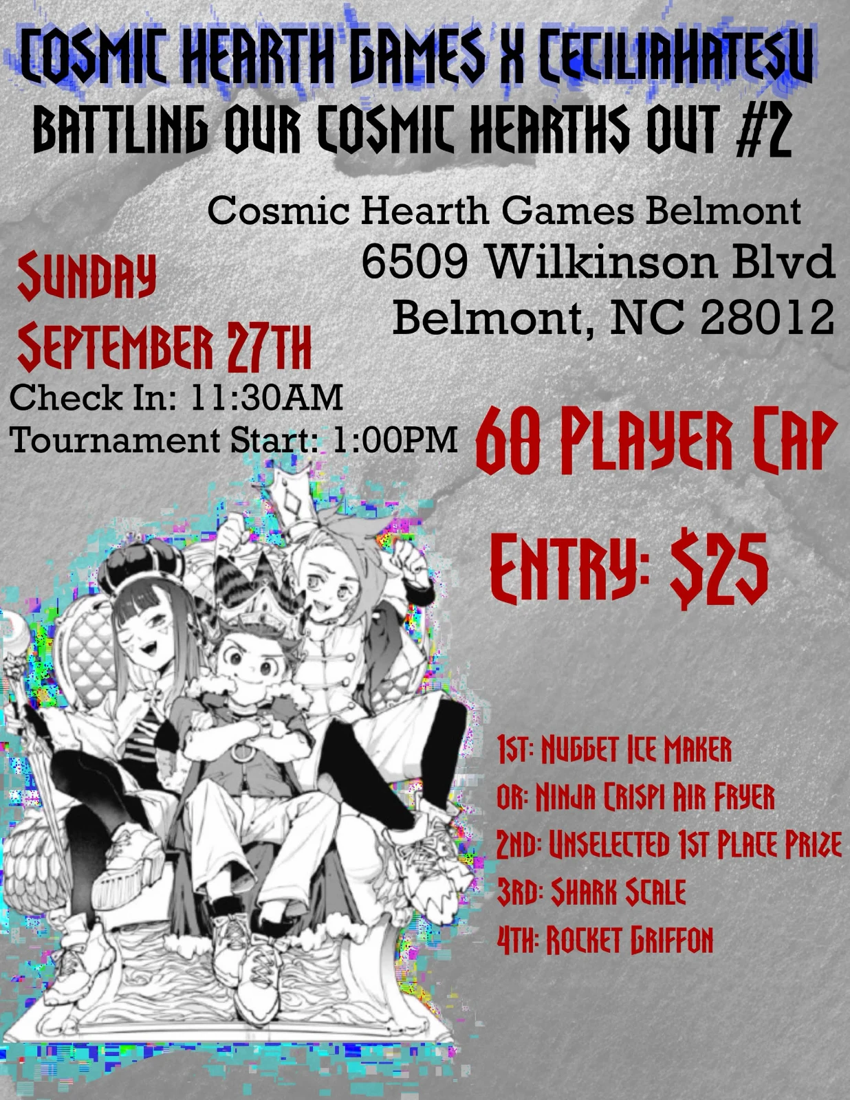 Battling our Cosmic Hearths Out #2 flyer